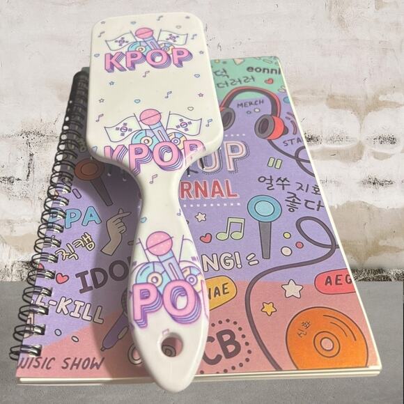 K-POP Bundle - Journal Notebook & Brush NEW - Picture 1 of 6